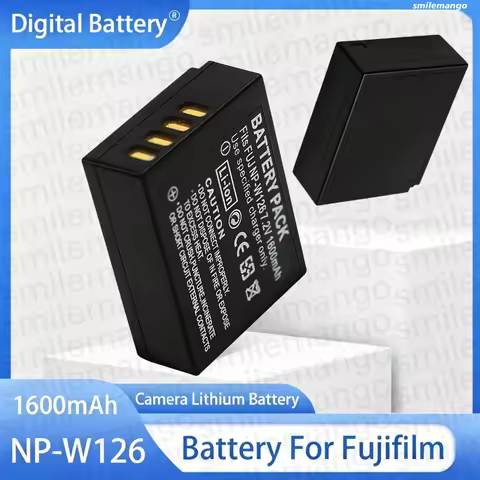 NP-W126 Battery 1600mAh Rechargeable Batteries For Fujifilm XT20 XT3 XPro1 Pro2 X-Pro1 X-T1 XT1 HS30