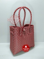 JUAL TAS ANYAM JALI JALI JOGJA / TAS BELANJA JALI ANYAM / TAS SANGKEK JOGJA / TAS JALI PLASTIK / TAS