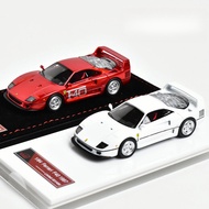 VMB 1:64 Ferrari F40 Red White Resin Car Model Ornament