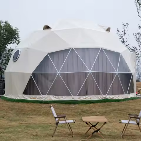 Luxury Geodesic Dome Tent Outdoor House Glamping Dome Tent Wholesale Dome Tent with Bathroom