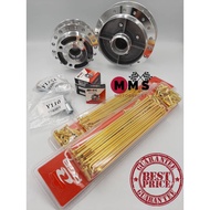 Yamaha Y125ZR Y125 Set Hub SYS Gantang Diamond Polish Lidi Spoke RCB Bearing Disc Collar Front Rear 