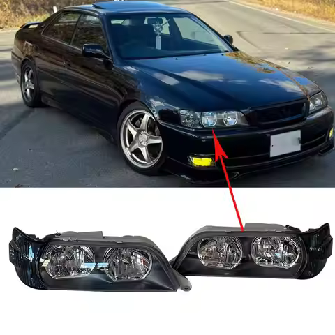 4PCS Car Headlamp Crystal Assembly Corner Light Turn Signal For Toyota CHASER GX100 JZX100 LX100 199