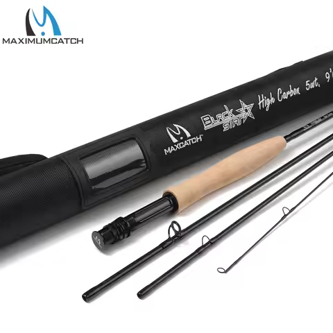 Maximumcatch Fly Fishing Rod 30T+40T SK Carbon 4-8WT 9FT 4sec Fast Action Fly Rod with Extra Tube