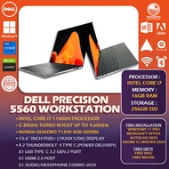 DELL PRECISION WORKSTATION 5000 SERIES - 15 INCH FHD/QHD DISPLAY - INTEL CORE i7 - 7TH/8TH/10TH GEN