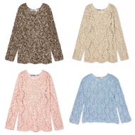 Hollow Knitted Retro Sweater - Fall 2023 Trend
