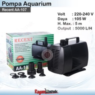 Pompa kolam Aquarium RECENT AA-107 Pompa Aquarium Recent AA-107 Pompa Aquarium 107