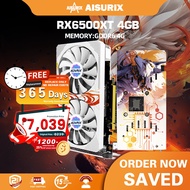 AISURIX RX6500XT 4GB Graphics Card AMD RX 6600xt 8GB GDDR6 Video Card GPU For Gaming Working