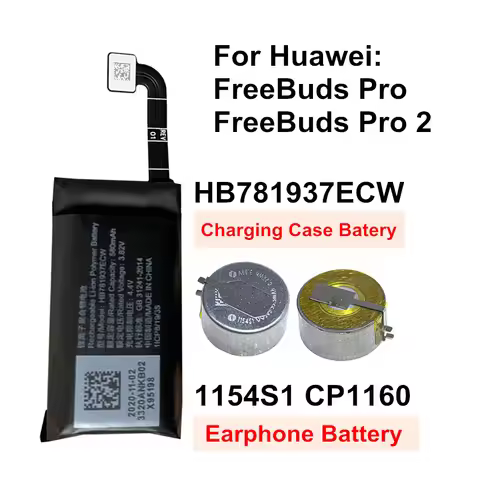 Battery For Huawei FreeBuds Pro / FreeBuds Pro 2 Bluetooth Earphone Battery CP1160 HB1160ECW 1154S1 