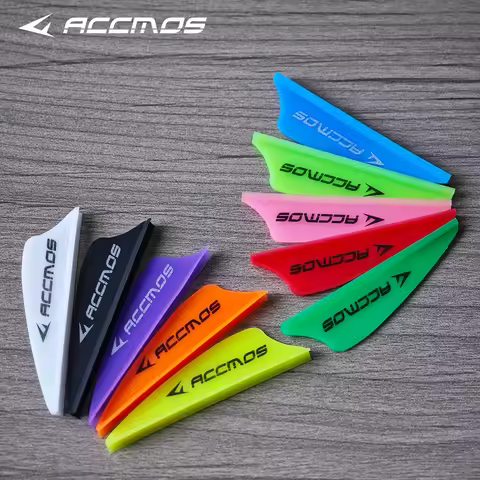 60pcs Archery 1.75 inch Plastic Arrows Vanes Arrow Shaft Feather Fletching for DIY Archery Hunting T