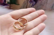 Nhẫn trơn cao cấp mạ vàng 18k loại 1 chỉ 2 chỉ5 chỉ