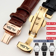 Alba/alba Watch Strap Men Women Original Genuine Genuine Genuine Leather Bracelet Cowhide Strap Butt