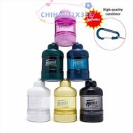 CHIHIRO1X3EE Protein Powder Box, Plastic Layered Storage Funnel Fitness Supplement Bottle, with Moun