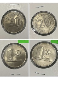 Malaysia 20 sen 1971 parliament semikeydate duit lama banknotes