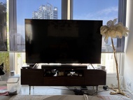 TCL Large Screen TV with Soundbar and Media Console