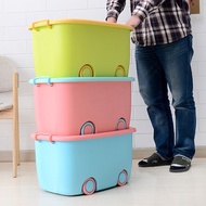 Kotak Bekas Beroda Simpan Mainan Kanak-Kanak Saiz XL Kids Toy Organizer Storage Container Box with Wheels XL Size