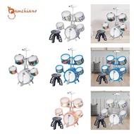 [Gamchiano] Kids Beginner Drum Set Including Drumsticks, Stool, Musical Toy for Stage Performance, G