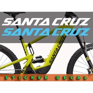 2 Pcs SANTA CRUZ Body Frame Stickers Mountain Bike MTB Road Bike Cycling Decal Vinyl Santacruz Repla