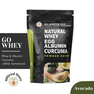Alamon Go Gain Penambah Berat Badan Natural Whey + Egg Albumin + Curcuma  200 gr