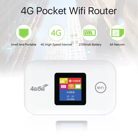 Portable 4G/5G Mobile WiFi Router 150Mbps 4G LTE Wireless Pocket MiFi Modem Mobile Wifi Hotspot with