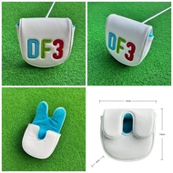 Golf Mallet Putter Covers Putter PU Leather Headcover Magnetic Closure For DF3 Golf Club Covers Leat