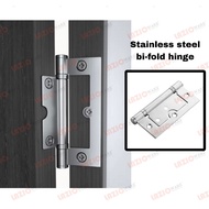 2 pieces of 4 inch Stainless steel bi-fold folding 360 degree rotation concealed hidden door hinge