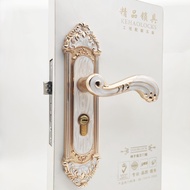 AFWhite Amber Doorknob Protector European Timber Door Lock Pressure Lock Bedroom Door Handle Lock