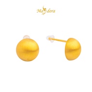 MASDORA 999 Gold Earring Earrings Emas ~ Brushy Button (EMAS 999/24K)