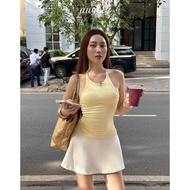 Augety Studio KAYLIN Top Backless Drawstring Camisole