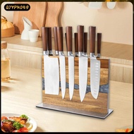 [qjypno49] Magnetic Knives Block,Magnetic Knives Holder Stand,Storage (without Knives) Kitchen Tool 