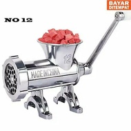 Gilingan Daging qme no 12 Gilingan Kacang Manual Penggiling Daging stenliss steall