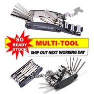 [SG READY STOCK] 16 in 1 multi tool wrench for bicycle mtb mountain bike road bike motorcycle pmd scooter road repair