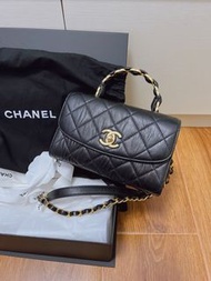 Chanel 2021 seasonal mini flap bag with handle