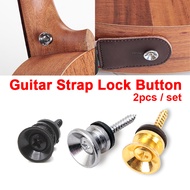 2pcs Guitar Strap Lock Button Hook for Acoustic / Electric / Bass / Ukelele Straps Lock Button | Gitar Akustik Elektrik / Guitar Straps Accessories Set Original Murah
