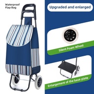 GIANXI Shopping Trolley Canvas Bag Market Trolley Case Portable Basket wagon trolley three wheel tro