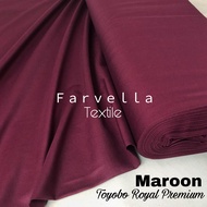 BAHAN KAIN TOYOBO PER KELIPATAN 1/2 (SETENGAH) meter Toyobo Royal Mix PREMIUM Maroon