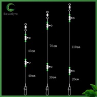 Bv✿  Night Glow Fishing Leaders Fishing Leader Line with Swivels and Snaps Fishing Front Guide Line 