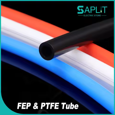PTFE Tube 0.5/0.8/1/1.5/2/2.5/3/4/5/6/7/8/10mm Diameter FEP Insulated Hose Extruder J-head Rigid Pip