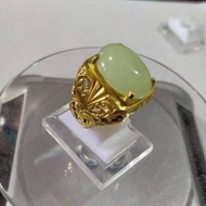 Cincin Geliga Ular Asli (Batu Cahaya)/Natural Lominous Stone