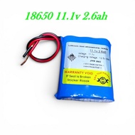Solar Battery Rechargeable  DC11.1v 2600mah Fan Light lithium battery 12.6v cctv Speaker