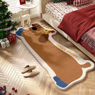 ❤Molly Preferred Dachshund Dog Imitation Cashmere Carpet Bedroom Bedside Carpet Cloakroom Carpet Cut