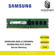 USED SAMSUNG 8GB x1 2400MHz RDIMM REG-ECC DDR4 Synology | Workstation | Server Ram Stick | ECC Memor