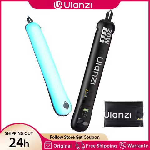 Ulanzi UA20C 20W RGB Magnetic Air Tube Light Foldable Video Light 1800-10000K CRI 95+ Full Light for