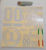 STICKER HELM LEOPARD CUTTING