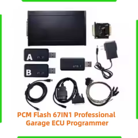 PCM Flash 67IN1 V1.21 ECU Programmer OBD Bench Boot 1.20 1.21 Device With Complete 67 11 14 Dongle P