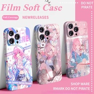 Honkai: Star Rail Inspired Cyrene Pink Fairy Full-Coverage Silicone Phone Case, Multiple Phone Model
