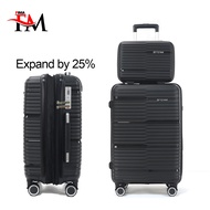 FIMA Free 14inch Luggage Bag Travel Polypropylene Luggage TSA Lock Wheels Spinner Luggage