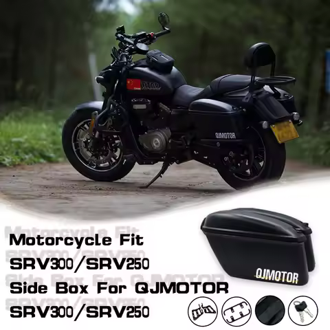 Motorcycle Fit SRV300 / SRV250 Accessories Original Side Box Saddlebags For QJMOTOR SRV 300 / SRV 25
