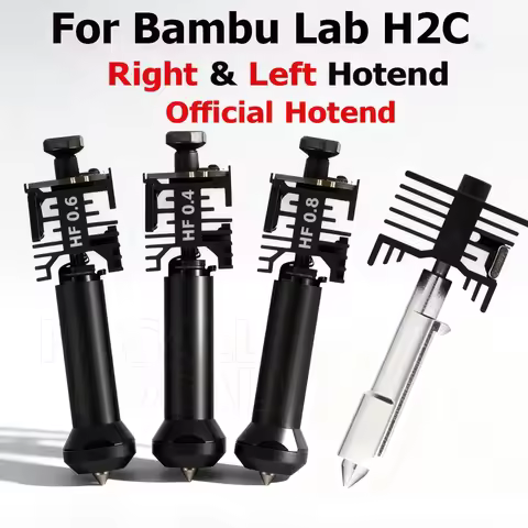 Original H2C Induction Hotend for Bambu Lab H2C/H2C Vortek System 0.4/0.6/0.8mm Hardened Steel Nozzl
