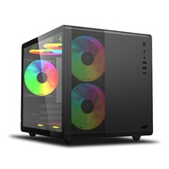 YGT V300 MINI GAMING CASE BLACK WHITE MICRO-ATX/ITX