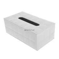 MIS Waterproof Napkin Papers Storage Container Holder Tissue Box Dirt-resistant PU Leather Auto Tissue Holders for Vehic